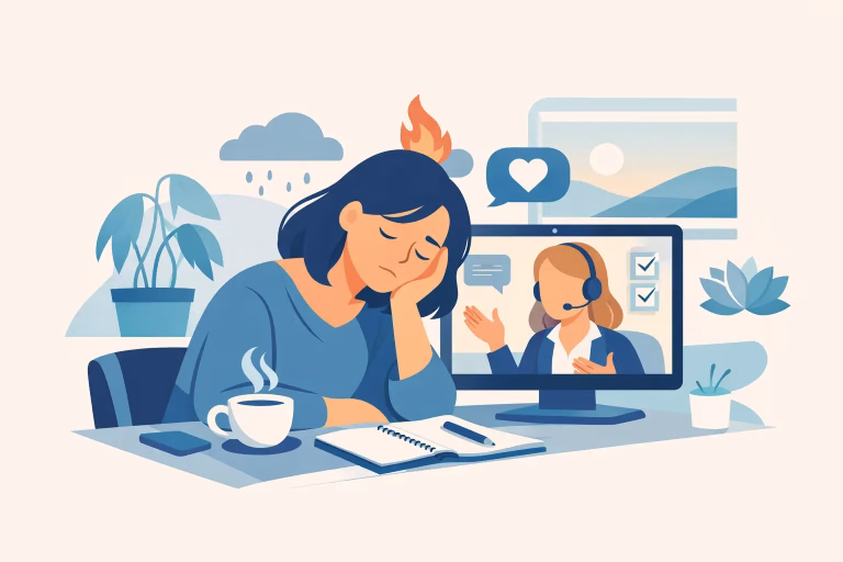 Burnout Counselling Online UK: What Helps