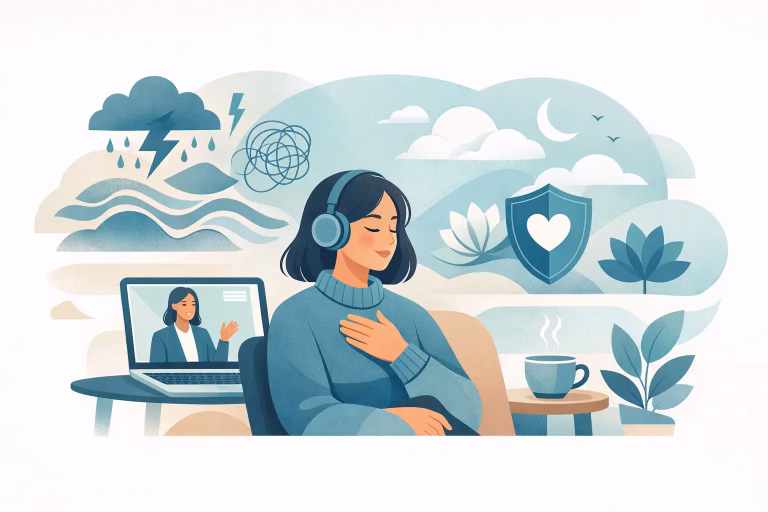 Online Therapy for Overwhelm That Feels Safe