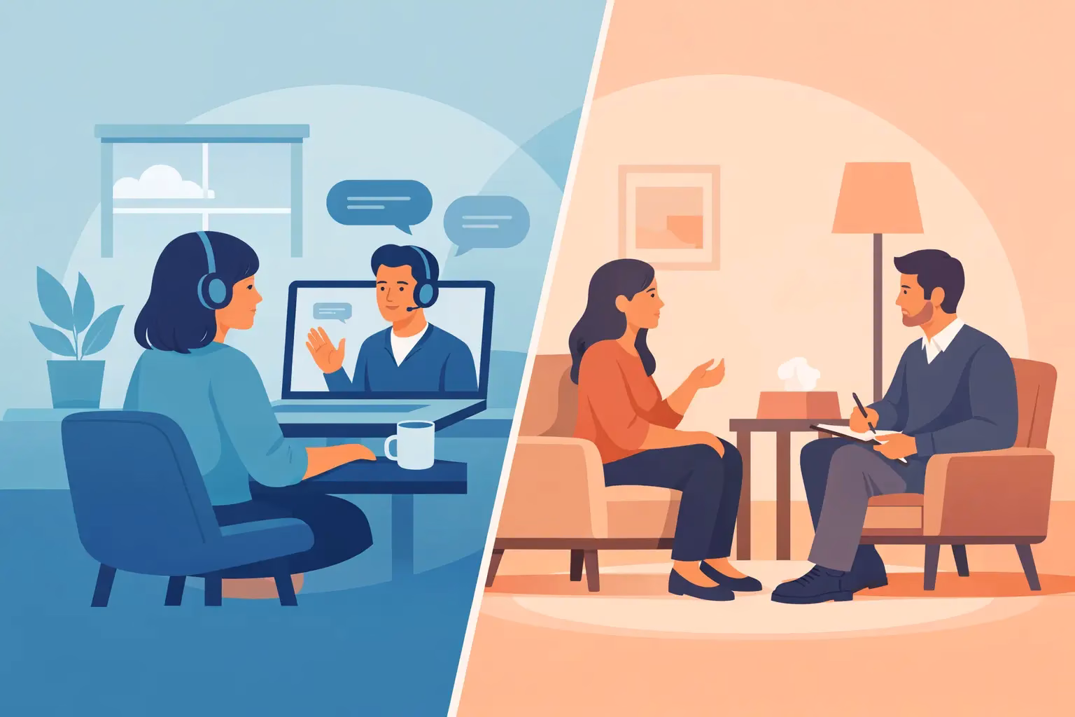 Online Counselling Versus Face to Face Therapy