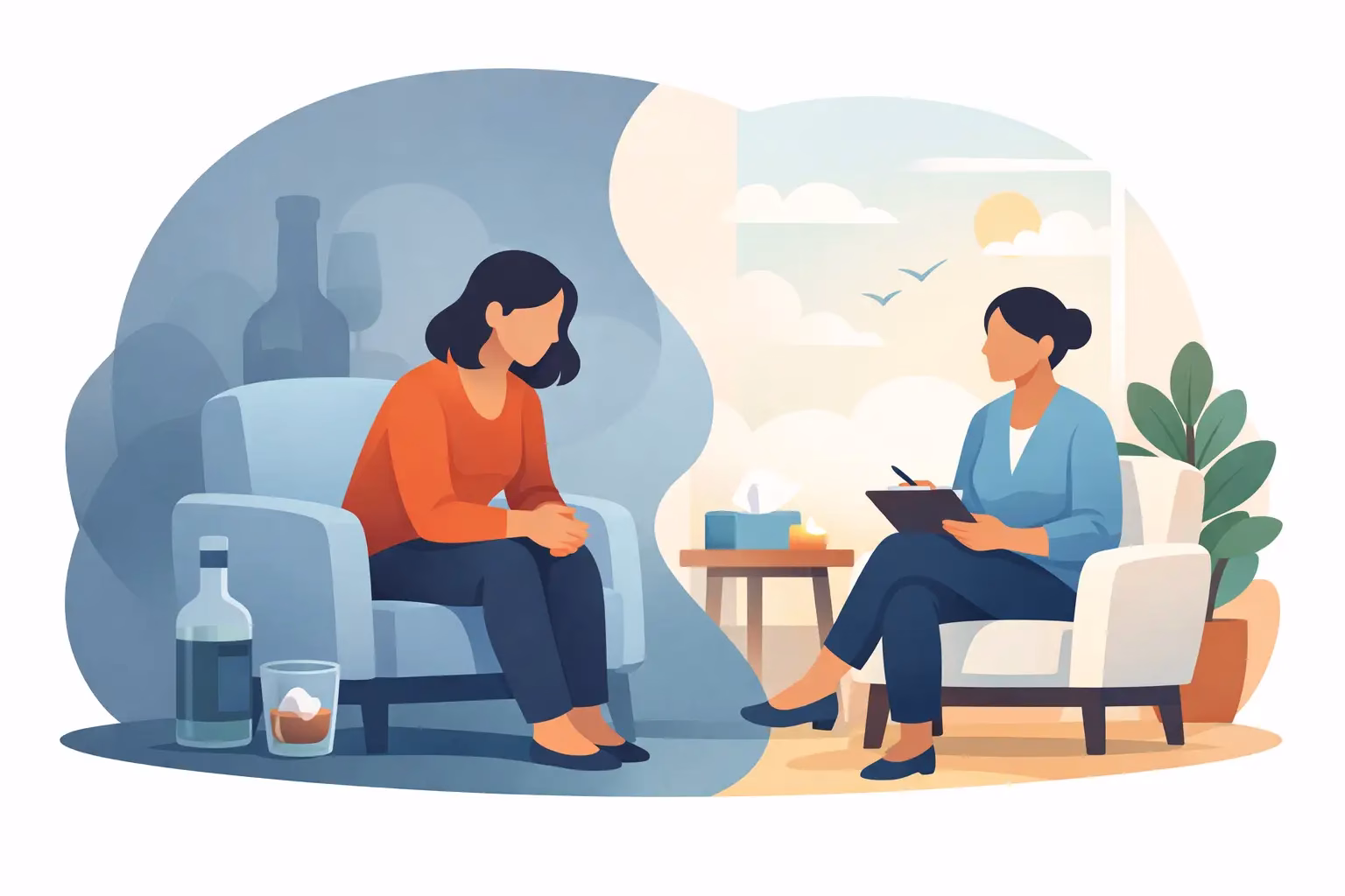 A Gentle Start With Therapy for Hidden Alcohol Dependence